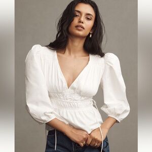 Forever That Girl V Neck Blouse from Anthropologie